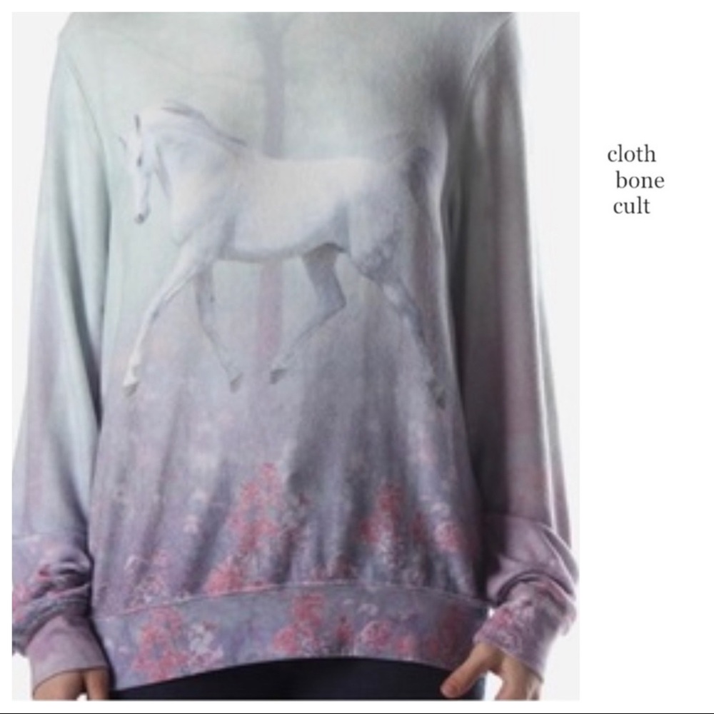 WILDFOX 💋🦊 Magical White Horse in Forest SWEATSHIRT